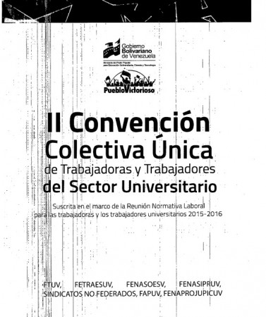 II Convención Colectiva Única 